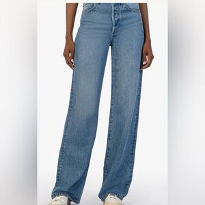 NWT KUT FROM THE KLOTH Jodi High Rise Wide Leg Denim Jeans Size 8.